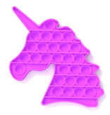 Stuff Certified® Pop It - Fidget Anti Stress Toy Bubble Toy Silicone Unicorn Purple