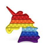 Stuff Certified® Pop It - Fidget Anti Stress Toy Bubble Toy Silikon Jednorożec Rainbow
