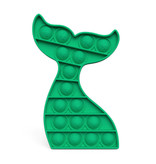 Stuff Certified® Pop It - Zappeln Anti Stress Spielzeug Bubble Toy Silikon Whale Green