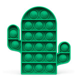 Stuff Certified® Pop It - Fidget Anti Stress Speelgoed Bubble Toy Siliconen Cactus Groen