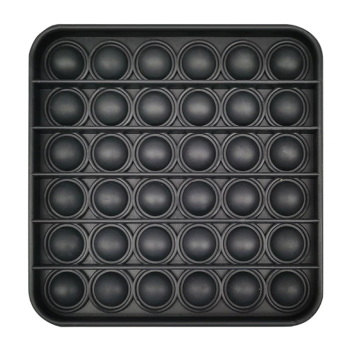 Pop It - Fidget Anti Stress Toy Bubble Toy Silicone Square Black