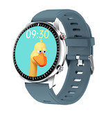 Madococo 2021 Sport Smartwatch - Reloj de pulsera de silicona con rastreador de actividad física Android - Azul