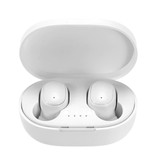 Stuff Certified® Auriculares inalámbricos A6S - Auriculares con control táctil TWS Auriculares Bluetooth 5.0 Auriculares Auriculares Blanco