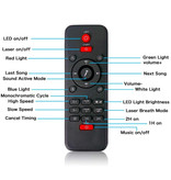 Stuff Certified® Projektor Gwiazda z Pilotem - Lampa Bluetooth Starry Sky Music Mood Lampa stołowa Biała