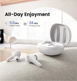 UGREEN Hitune T1 Wireless Earphones - Smart Touch Control TWS Bluetooth 5.0 Earphones Earbuds Earphone White