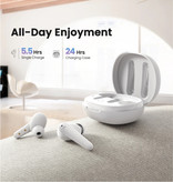 UGREEN Hitune T1 Wireless-Ohrhörer - Smart Touch Control TWS Bluetooth 5.0-Ohrhörer Ohrhörer Ohrhörer Weiß
