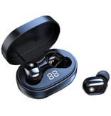 Stuff Certified® Drahtlose A6S Plus-Kopfhörer - Touch Control-Kopfhörer TWS Bluetooth 5.0-Ohrhörer Ohrhörer Ohrhörer Schwarz