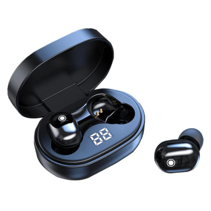 Drahtlose A6S Plus-Kopfhörer - Touch Control-Kopfhörer TWS Bluetooth 5.0-Ohrhörer Ohrhörer Ohrhörer Schwarz
