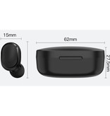 Stuff Certified® Drahtlose A6S Plus-Kopfhörer - Touch Control-Kopfhörer TWS Bluetooth 5.0-Ohrhörer Ohrhörer Ohrhörer Schwarz