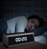 Hidden Spied Ker Alarm Clock with 4K Camera and WiFi - Wireless Smart Home Security Night Vision Motion Detection
