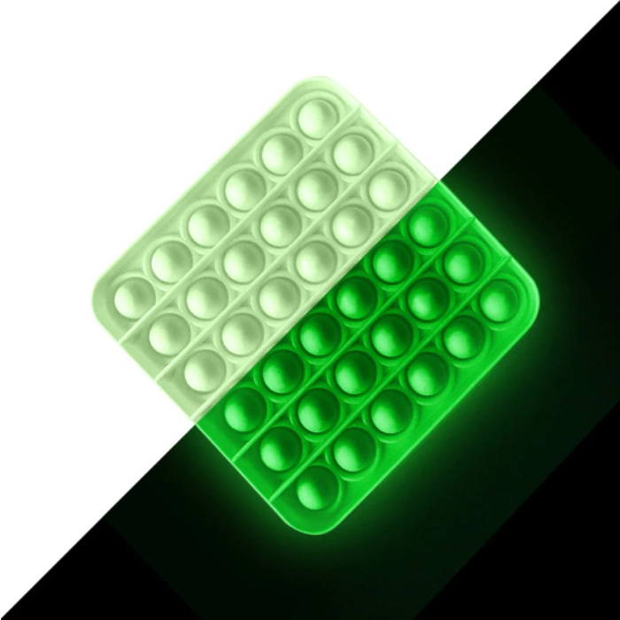 Pop It - Fidget Anti Stress Toy Bubble Toy Silicone Square Luminous