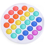 Stuff Certified® Pop It - Fidget Anti Stress Toy Bubble Toy Silicone Round Rainbow