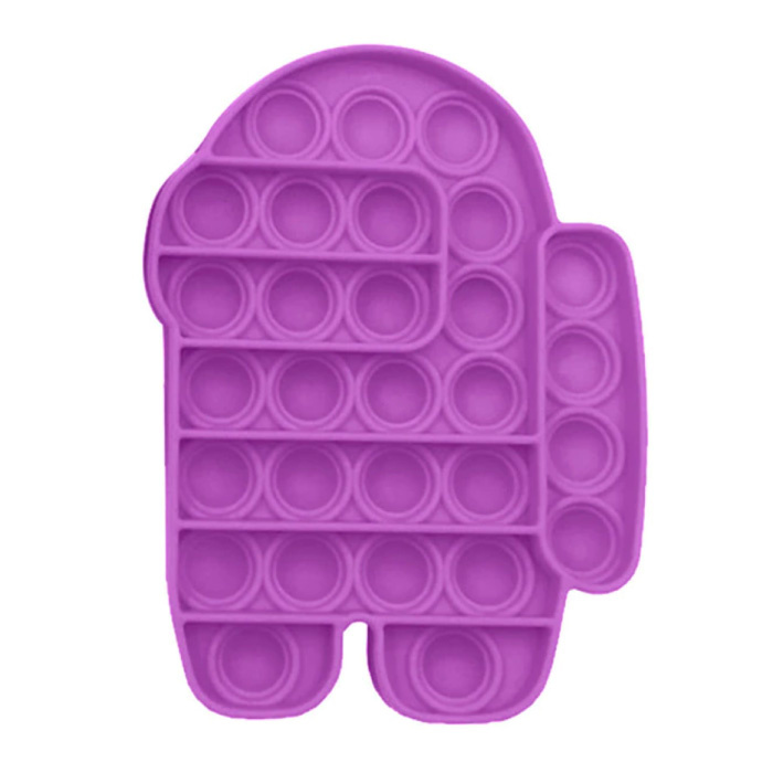 Pop It - Fidget Anti Stress Toy Bubble Toy Silikonowy męski fioletowy