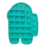 Stuff Certified® Pop It - Fidget Anti Stress Toy Bubble Toy Silicone Male Green