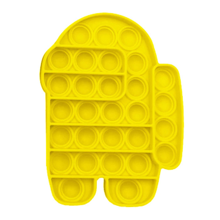 Pop It - Fidget Anti Stress Toy Bubble Toy Silikon męski żółty