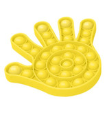 Stuff Certified® Pop It - Zappeln Anti Stress Spielzeug Bubble Toy Silikon Hand Gelb