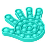 Stuff Certified® Pop It - Fidget Anti Stress Toy Bubble Toy Silicone Hand Blue