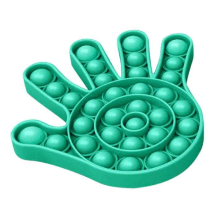 Pop It - Zappeln Anti Stress Spielzeug Bubble Toy Silikon Hand Grün