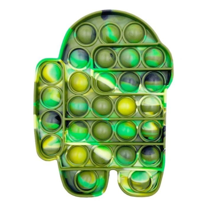Stuff Certified® Pop It - Lavé Fidget Anti Stress Toy Bubble Toy Silicone Male Camo