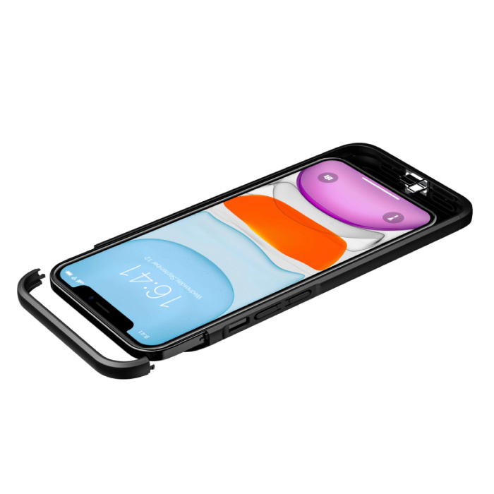 Stuff Certified® Custodia per iPhone 12 Mini Powercase 4000mAh Powerbank Custodia con caricabatteria Custodia nera