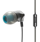 QKZ DM7 Oordopjes met Microfoon en Controls - 3.5mm AUX Oortjes Volumebeheer Wired Earphones Oortelefoon Zwart