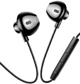 Baseus Encok H06 Oortjes met Microfoon en Volume Controls - 3.5mm AUX Oordopjes Wired Earphones Oortelefoon Zwart