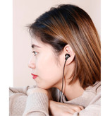 Baseus Encok H06-Kopfhörer mit Mikrofon- und Lautstärkeregler - 3,5-mm-AUX-Kopfhörer Kabelgebundene Kopfhörer Ohrhörer Schwarz