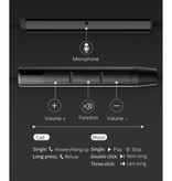 Baseus Écouteurs Encok H06 avec microphone et commandes de volume - Écouteurs AUX 3,5 mm Écouteurs filaires Écouteurs noirs