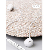 Baseus Słuchawki Encok H06 z mikrofonem i regulacją głośności - Słuchawki 3,5 mm AUX Słuchawki przewodowe Słuchawki białe