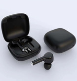 Juessen Drahtlose Kopfhörer - Touch Control-Kopfhörer TWS Bluetooth 5.0-Ohrhörer Ohrhörer Ohrhörer Schwarz