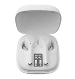 Juessen Écouteurs sans fil - Écouteurs à commande tactile TWS Écouteurs Bluetooth 5.0 Écouteurs Écouteurs Blanc