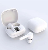 Juessen Wireless Earphones - Touch Control Earphones TWS Bluetooth 5.0 Earphones Earbuds Earphone White
