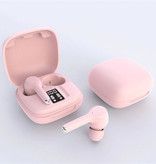 Juessen Wireless Earphones - Touch Control Earbuds TWS Bluetooth 5.0 Earphones Earbuds Earphone Pink