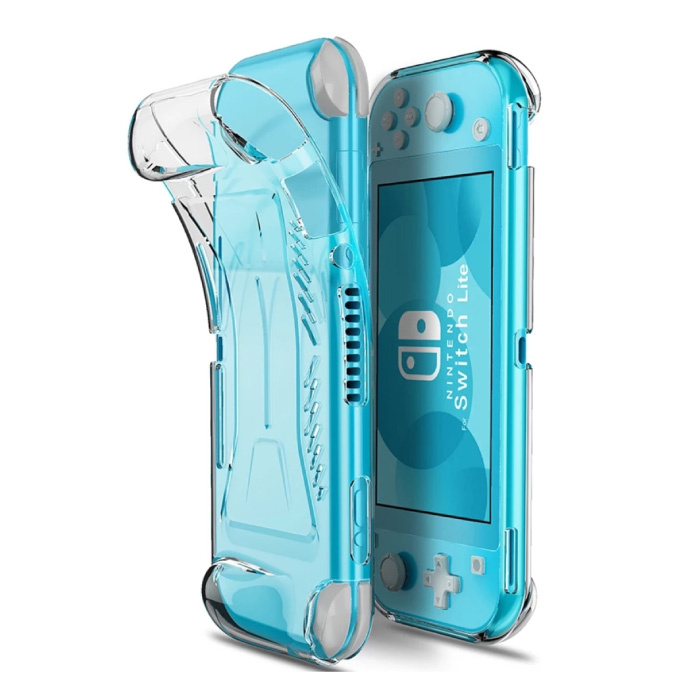 Funda protectora para Nintendo Switch Lite - Funda de TPU antideslizante transparente Funda protectora Controlador antihuellas