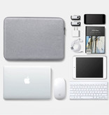 BUBM Funda para portátil Macbook Air Pro - 13,3 pulgadas - Funda de transporte blanca