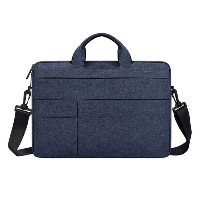 Maletín de transporte con correa para Macbook Air Pro - 15,6 pulgadas - Funda para portátil Funda azul