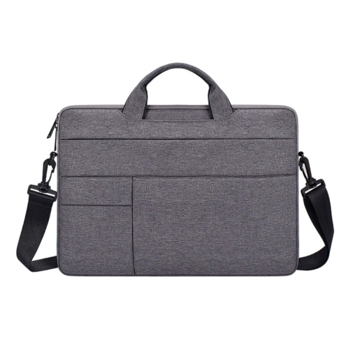 Carrying Case with Strap for Macbook Air Pro - 15 inch - Laptop Sleeve Case Cover Gray
