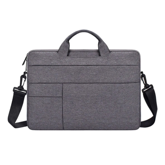 Estuche de transporte con correa para Macbook Air Pro - 15 pulgadas - Funda para portátil Funda gris