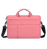 Anki Draagtas met Riem voor Macbook Air Pro - 15 inch - Laptop Sleeve Case Cover Roze