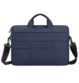 Anki Draagtas met Riem voor Macbook Air Pro - 15 inch - Laptop Sleeve Case Cover Blauw