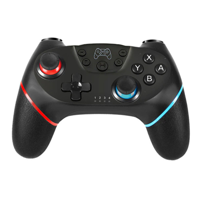 Stuff Certified® Kontroler do gier Nintendo Switch - Gamepad NS Bluetooth z wibracjami Black