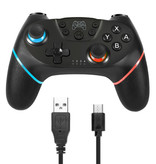 Stuff Certified® Kontroler do gier Nintendo Switch - Gamepad NS Bluetooth z wibracjami Black