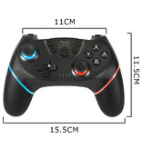 Stuff Certified® Gaming Controller für Nintendo Switch - NS Bluetooth Gamepad mit Vibration Black