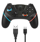 Stuff Certified® Gaming Controller für Nintendo Switch - NS Bluetooth Gamepad mit Vibration Black