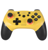 Stuff Certified® Controller di gioco per Nintendo Switch - Gamepad NS Bluetooth con vibrazione gialla