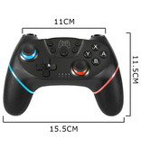 Stuff Certified® 2-Pack Gaming Controller for Nintendo Switch - NS Bluetooth Gamepad with Vibration Black