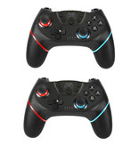 Stuff Certified® 2er-Pack Gaming Controller für Nintendo Switch - NS Bluetooth Gamepad mit Vibration Black