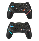 Stuff Certified® 2er-Pack Gaming Controller für Nintendo Switch - NS Bluetooth Gamepad mit Vibration Black