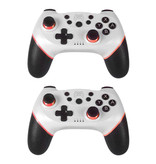 Stuff Certified® 2er-Pack Gaming Controller für Nintendo Switch - NS Bluetooth Gamepad mit Vibration White