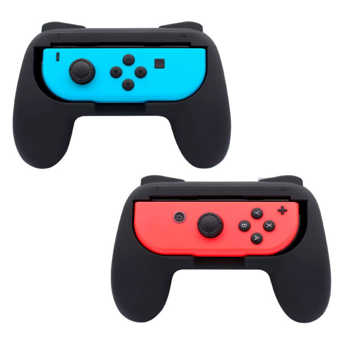 2 Pack Controller Grip per Nintendo Switch Joy-Contro - NS Gamepad Handgrip Handle nero